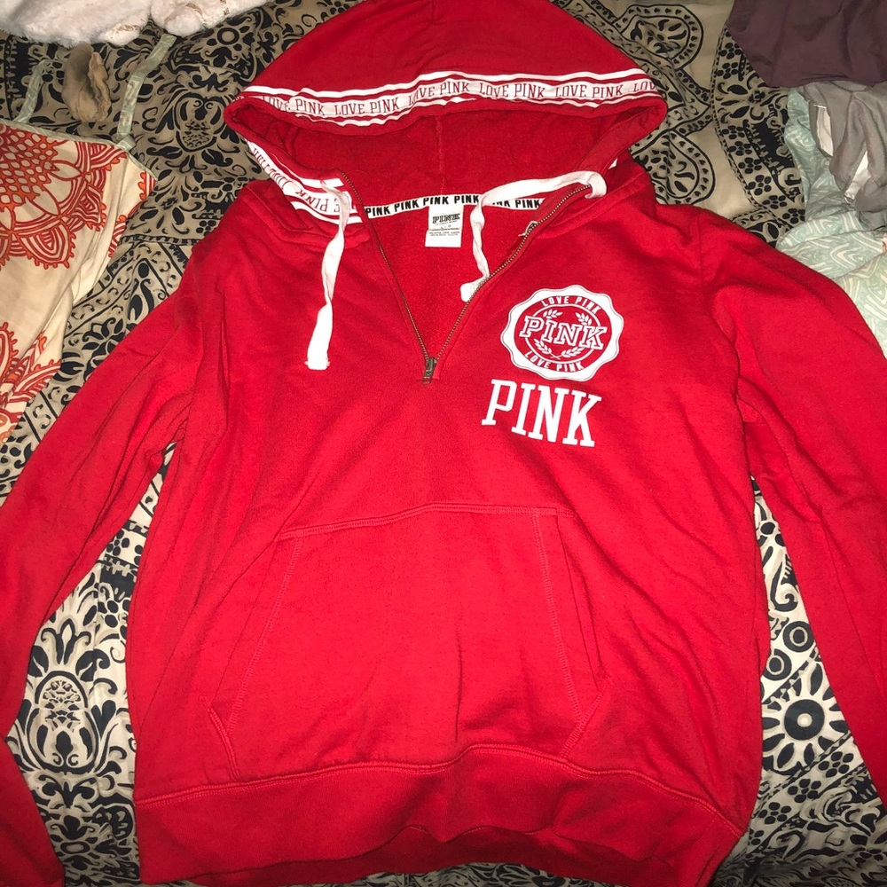 VS PINK quarter zip hoodie